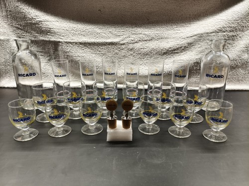 Lot verres ricard tubes 6 - 6,