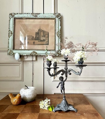 Ancien chandelier cinq - chandelier, À