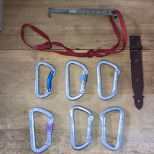 Lot Of 6 DMM Vintage Climbing Carabiners & Nutter