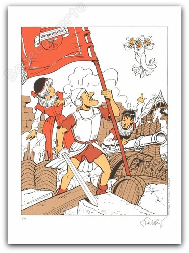 Affiche sérigraphie walthéry - sérigraphie,