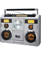 Studebaker SB2140S Sound Station Bluetooth Boombox CD/AM-FM Radio/Cassette Recor
