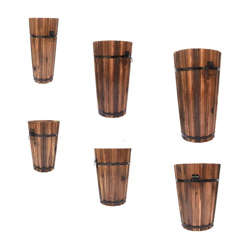 Jardinière bois avec - en,
