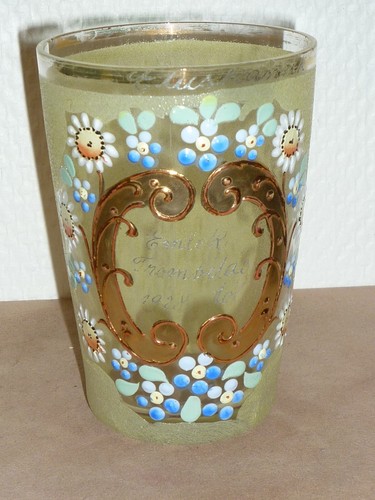 Ancien verre gobelet - ancien, en