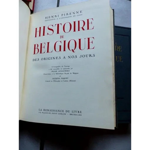 Histoire belgique des - de,