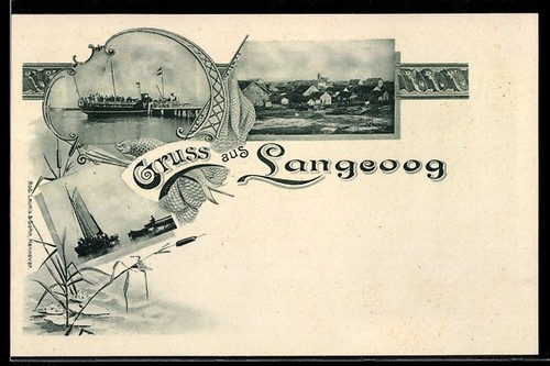 Langeoog bateau vapeur sur - langeoog,, à