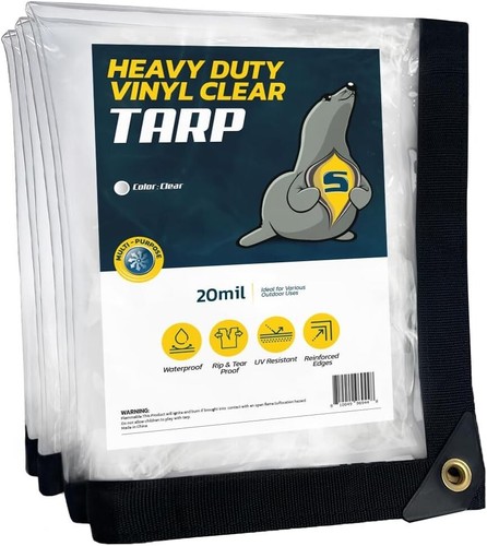 Seal skin clear tarps - 20, mil