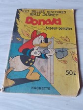 DONALD Sapeur Pompier HACHETTE Les Belles histoires WALT DISNEY  de 1952 