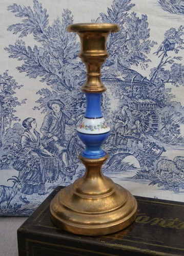 Ancien bougeoir laiton et - bougeoir,
