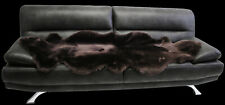 Beau Coussin de Canapé en Véritable Peau Mouton,Braun,Brun,Sofaauflage,Fauteuil