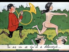 BEAUMONT-VENERIE / TROYES (10) humor, NATURISM a day of running hunting