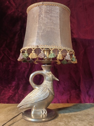 Lampe table oiseaux bronze - table, oiseaux,bronze