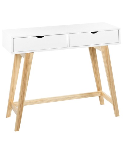Console blanche mdf - blanche, et