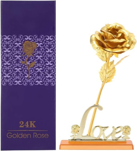 Rose éternelle feuille 24k - Éternelle,