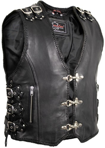 Gilet moto biker homme - homme, cuir