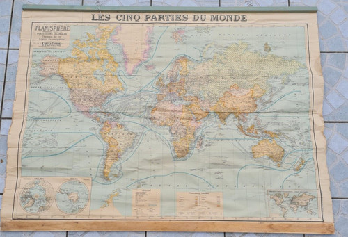 Ancienne carte monde - monde, les