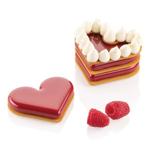 Moule silicone forme coeur - silicone,