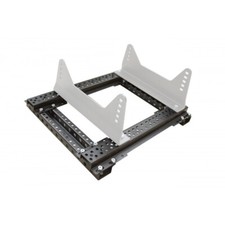 QMS! Fixation de siège baquet FIA plate-forme acier noir BMW E36 0020