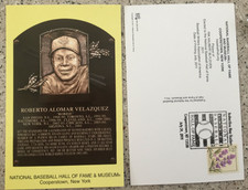 ROBERTO ALOMAR HOF Plaque Card - Induction Day STAMPED Canceled JULY 24, 2011