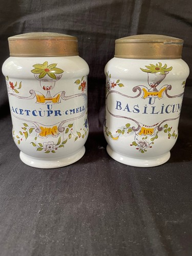 Bocal pharmacie antique - bocal,