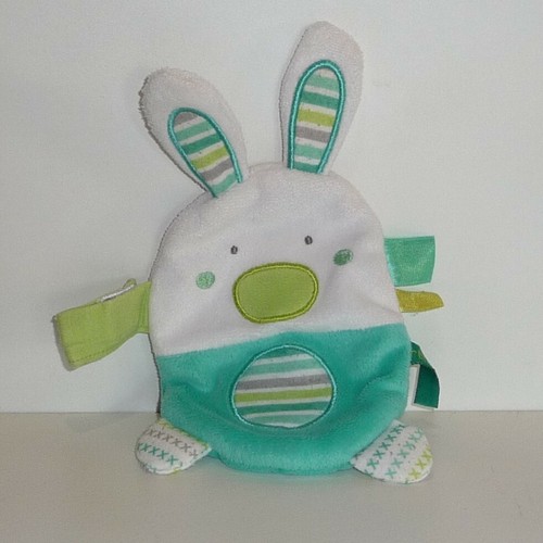 Doudou lapin prémaman vert - doudou,