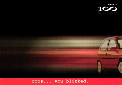Opel corsa gsi advertising - corsa,