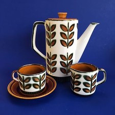 Vintage Boch Rambouillet Belgium Pottery Coffee Tea Pot & Creamer NO CUP SAUCER