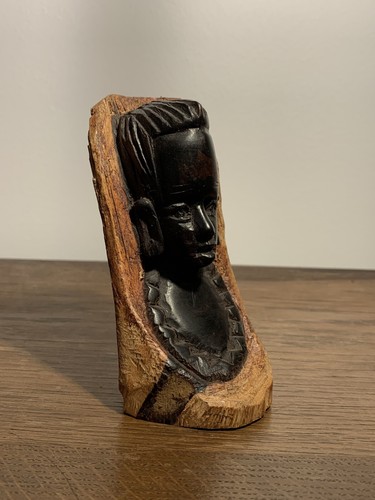 Statuette buste homme - , africain