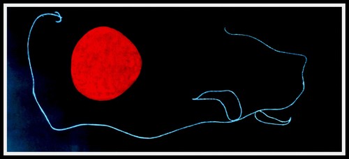 Joan miro tâche rouge - tâche, sur
