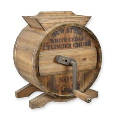 Décoration baratte à beurre en bois réplique design rétro décoration