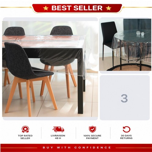 Nappe cristal transparente - cristal,