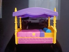 Doll or Figure Decoration Furniture Toy Set - Dora - Canopy Bed - Mattel