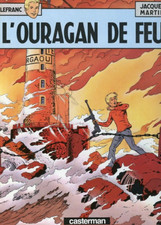 CASTERMAN * LEFRANC * J. MARTIN* L'OURAGAN DE FEU  * 1975 HARDBACK   COMIC BOOK