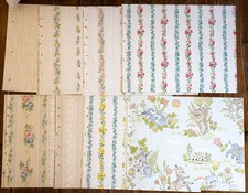 Lot of 40 Antique Tapestry Wallpaper Sheets 8