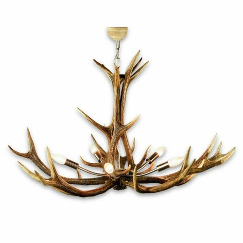 Lustre avec vrai - , bois