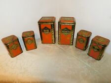 Lot of Lithographed Iron Boxes With Manufacturer Lit.A/S "Norma" Tallinn
