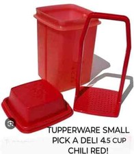 Tupperware Pick-A-Deli Container Small Red 4 cup NEW