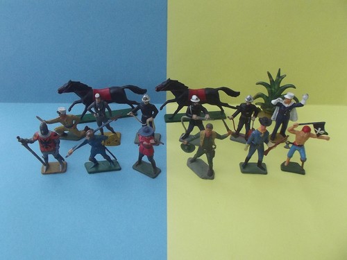 Lot figurines starlux cowboys - lot,