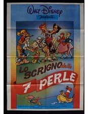 Affiche LO SCRIGNO DES 7 PERLES Walt Disney Animation A456