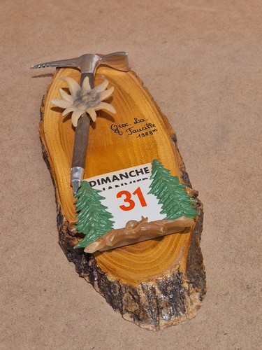 Calendrier perpétuel bois - en,