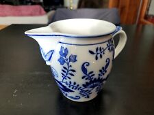 Antique Villeroy & Boch Dresden Large Blue Onion Creamer