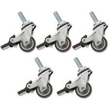  5 PCS Meuble Roulette Pivotante Avec Frein Roulettes Pour Meubles