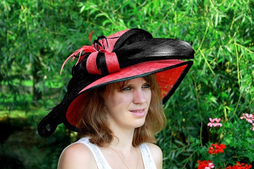Chapeau capeline mariage - capeline,
