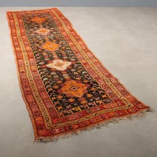 Tapis Kazak Ancien Laine Noeud Fin Fait à la Main 312 x 91 cm Original