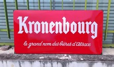 * plaque émaillée biere