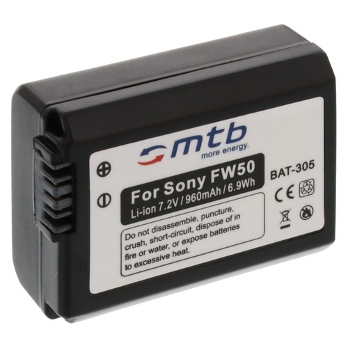 Batterie fw50 pour sony - np-fw50,