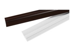 Anti-froid Bourrelet de Porte PVC Dessous 1MT CON PINNA En Gomme Blanc ou Marron