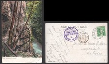 Switzerland Hotel De La Truite Champ Du Moulin on Postcard