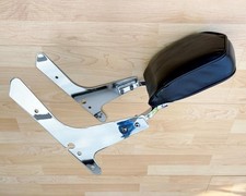 Harley Sportster Chrome Rigid Sideplates Sissy Bar Backrest Pad Full Kit XL 04+