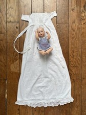 Antique Doll Dress Antique Baby SFBJ Baptism