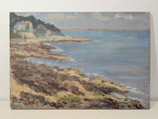 Huile sur toile signée M